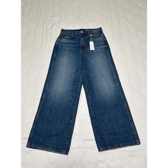 Outerknown Denim - Outerknown Sea Jeans The Brook Wide Leg High Rise Blue Denim Womens Size 28 New